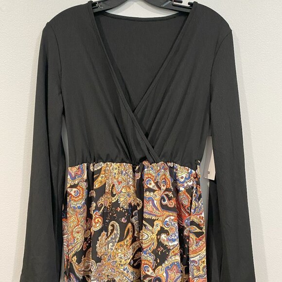 Paisley Print Belted Jumpsuit Boho Chic Streetwear - Size 6 - Picture 7 of 7